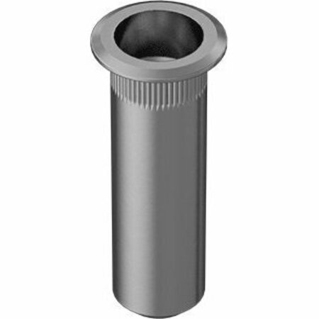 BSC PREFERRED Zinc-Plated Heavy-Duty Rivet Nut Closed End 10-24 Interior Thread.020-.130 Material Thick, 25PK 98280A270